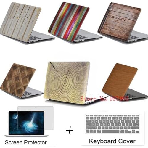 Wood laptop Cover Case For Apple Macbook 11.6 12 13.3 15.4 Air Pro with Retina Touchbar For Mac book 11 12 13 15 inch bag case