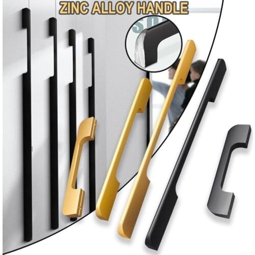 Cabinet Pulls Drawer Handles Alloy Cupboard Long Knob for Furniture Kitchen 11.5/15/18/21/24.3/27.5/30.8/34/50cm Long D1