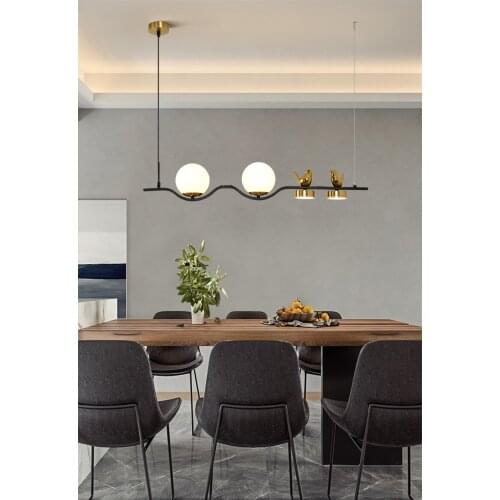 Home Pendant Lamp LED Pendant Light Nordic Retro Hanging Lamp Industrial Wind Loft Restaurant Kitchen Iron Art Lighting Fixtures