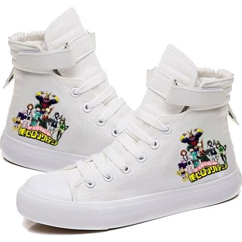 My Hero Academia Printed High Top Canvas Shoes Cozy Sneakers