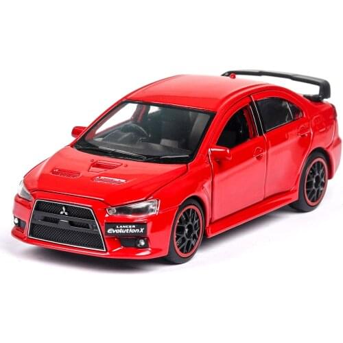 Exquisite 1:32 Mitsubishi-Lancer Evo X 10 alloy car model,simulation sound and light children boys and girls toys birthday gift
