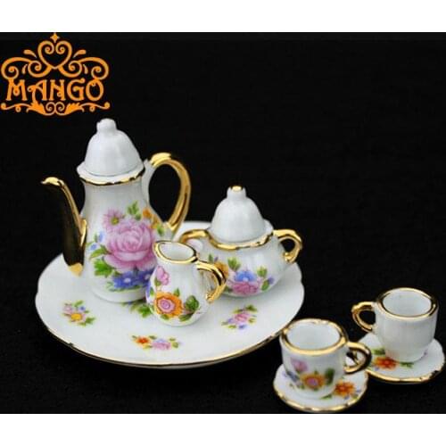 Dolls Tableware China Coffee Tea Set For Dollhouse Miniature 1:6 Philip Momoko BJD J-doll