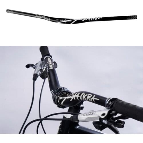MTB Mountain Bike Handlebar Bicycle Extra Long Handlebar 31.8mm 785mm Riser Bar Sweep Back 11 Degree DH Handle Bar