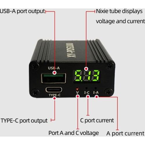 PDS100 QC4.0 QC3.0 Type-C DC12-28V 100W Step Down Mobile phone quick charger module for Huawei SCP/FCP Apple PD Qualcomm