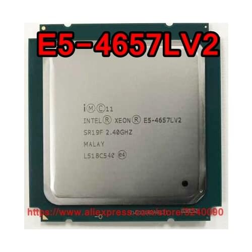 Intel Xeon CPU E5-4657LV2 2.4GHz 12-Core 30M LGA2011 E5-4657L V2 E5 4657LV2 processor E5 4657L V2 free shipping e5-2695v2