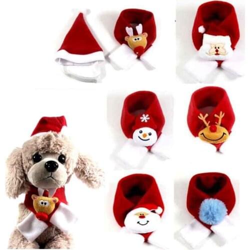 Christmas Dog Scarf Winter Christmas Dog Neck Scarf Dog Accessories For Small Dogs Cat Neck Warm Soft Winter Christmas Gifts