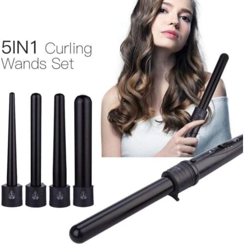 5-in-1 Hair Curling Iron Wand Corrugation for Hair Styling Tools 9-32mm Hair Crimper Professional Hair Curler