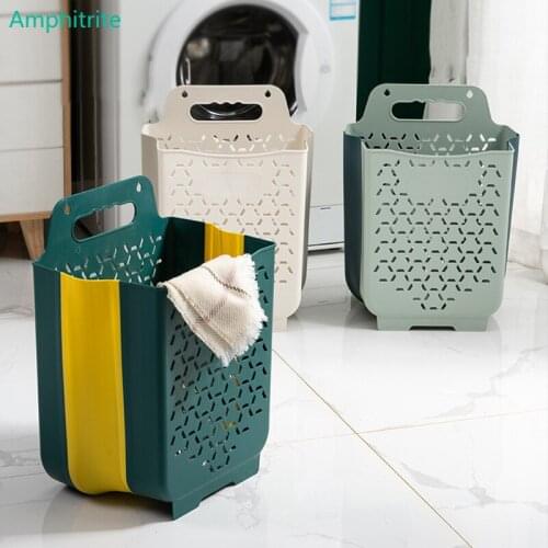 Folding Laundry Baskets Storage Of Laundry At Home Laundry Storage -large Folding Organization Hanging Clothing Storage Basket