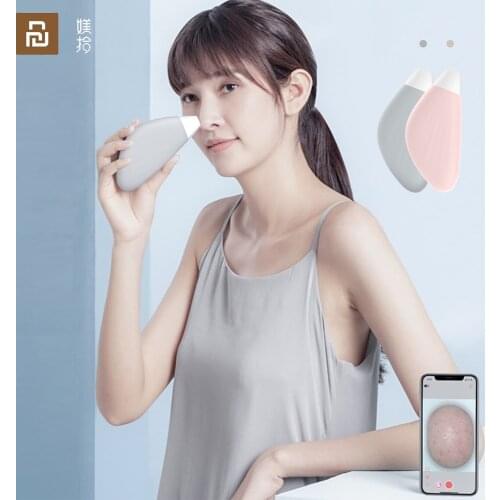 Xiaomi Meishi Smart Visible Blackhead Remover Pore Cleaner Vacuum Suction Deep Facial Cleansing Machine For Women Man Skin Care