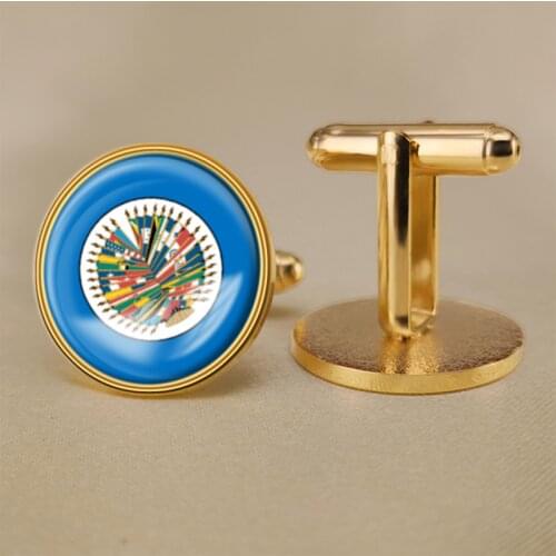 Seal of Organization State of United States of America Flag Cufflinks