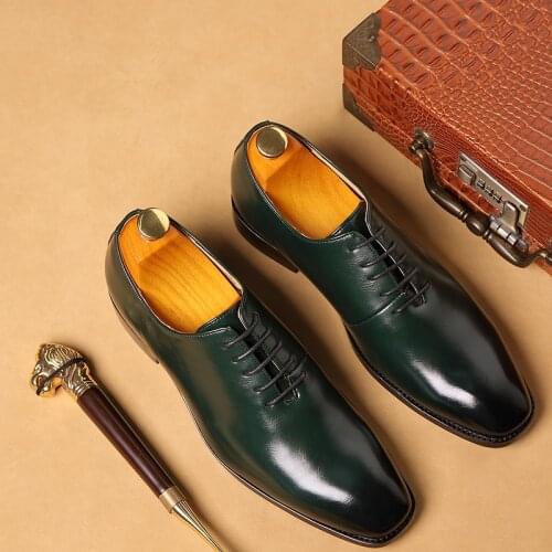 Yomior Spring Men Shoes British Business Suit Formal Dress Shoes Lace-Up Boutique Flats Loafers Party Wedding Oxfords Big Size