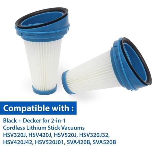 3 Pcs Replacement Vacuum Pleated Filter For Blackdecker SVF11 2 SVF11/2-In-1 SVA520,Filters For Blackdecker