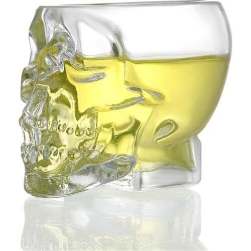 3D Pirate Crystal Whisky Cup Cigar Bar Vodka Skull Shot Glass Drinking Glasses Copo Gafas Caneca Vidro Verre Creative Beer Mug