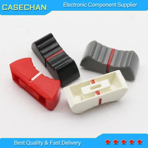 4pcs small straight slide potentiometer fader cap / micro small mixer fader knob caps / audio volume switch adjustment button