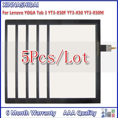 5PCS New Digitizer Glass For Lenovo YOGA Tab 3 YT3-X50 YT3-X50F YT3-X50M YT3-X50L Touch Screen