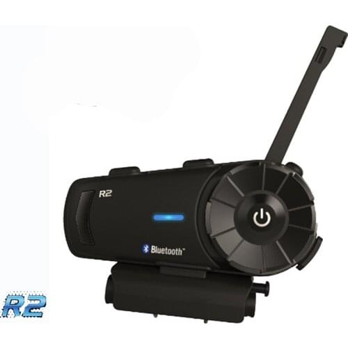 Airide R2 1000m 4 Riders Motorcycle Bluetooth Group Intercom Headset FM MP3 Handsfree Interphone for Full Face Helmet