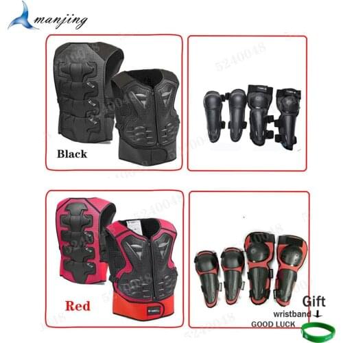 For Height 0.8-1.7M Child Kids Motorcycle Motocross Full Body Armor Vest Scooter Skating suits Boy girl Knee Elbow care Guard