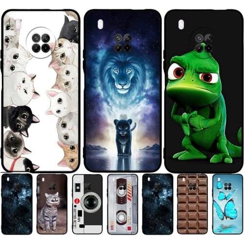 A For Honor 10X Lite 8X Max Case For Huawei P smart 2021 Silicon Soft Cover Phone Case For Huawei Mate 40 Pro Plus Bumper Y9A