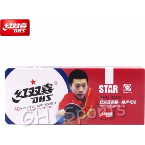 DHS Plastic Table Tennis Balls New Material 40+ Seamed Poly Ping Pong Balls Tenis De Mesa