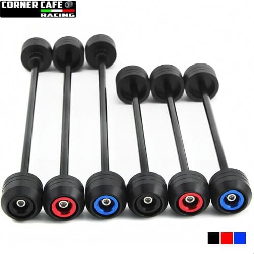 For YAMAHA XSR700 XSR900 MT07 MT09 Tracer 900 MT10 MT01 Front Rear Axle Wheel Fork Crash Protector Swing Arm Slider Block Off