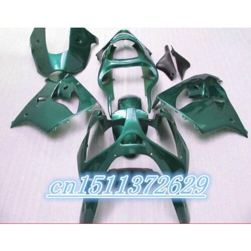 Dor-high quality ABS Fairing For Kawasaki full green 2002 2003 ZX 900 zx9r Ninja ZX 9R ZX 9R 02 03 Ninja ZX9 R 2002-2003 D