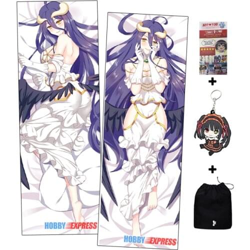 Hobby Express Anime Dakimakura Japanese Otaku Waifu Hugging Body Pillow Cover Albedo Overlord ADP85071