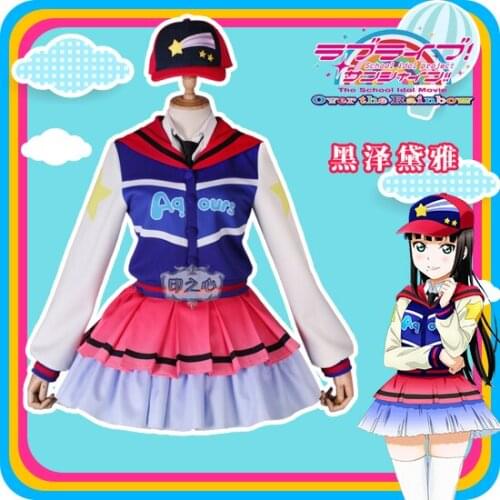 Anime Love Live Sunshine All Menber Next SPARKLING Over The Rainbow Uniform Cosplay Costume For Halloween Free shipping New