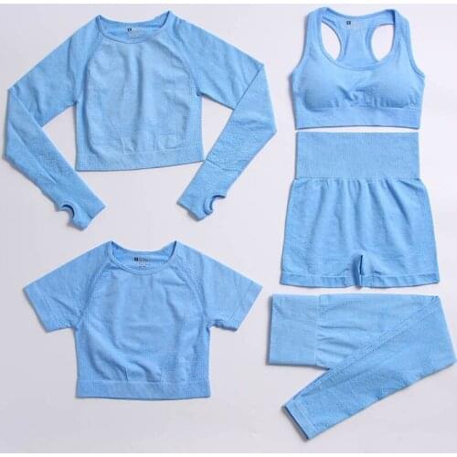 1/3/5 PCS Yoga suits womens sportswear sports suits fitness suits sportswear gym seamless womens workout suits