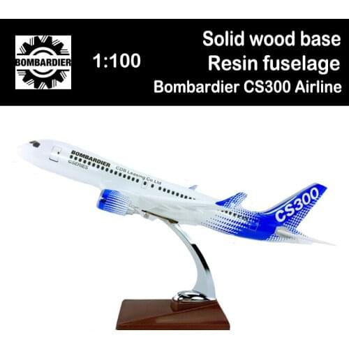 1:100 Model Bombardier CS300 Airline Base Alloy Aircraft Plane Collectible Display Airliner Collection for Kids Adult Gifts Toys