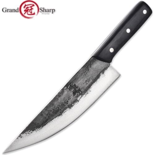 Handmade Chinese Chef Knife Clad Forged Steel Boning Slicing Butcher Kitchen Knives Made in China Kitchen Tools Professional NEW