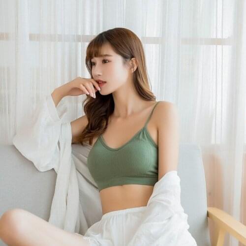 Teenage Girl Solid Camisoles Womens Sexy Sports Back Camisoles Beautiful Back Wrapped Camisoles Tanks woman Underwear