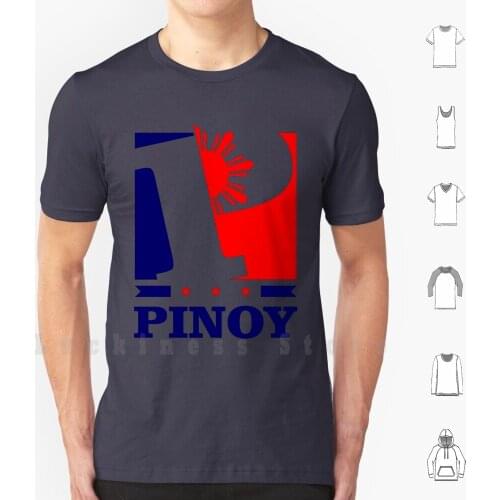 Pinoy Design-P Is For Pinoy T Shirt DIY Cotton Big Size S-6xl Pilipinas Philippines Pinoy Filipino Gadget Skins Local Patriot