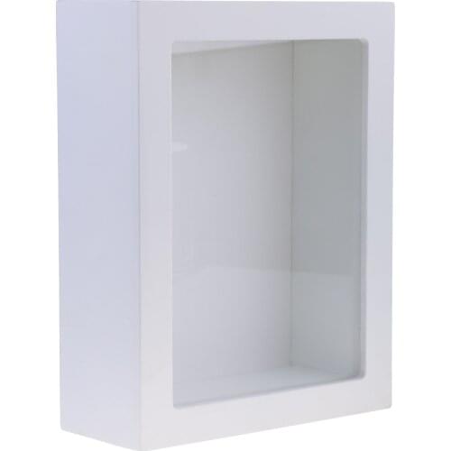 3D Modern Wood Glass Picture Photo Frame Specimen Artwork Holder Home Decor