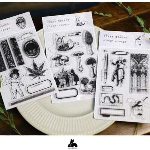 Retro Clear Stamp for DIY Scrapbooking/Card Making/Kids Fun Decoration Supplies A1815