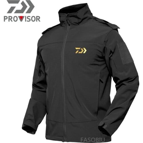 Daiwa Fishing Jackets Windproof Warm Fishing Clothes Winterproof Fishing Shirt Outerwear Man Daiwa Clothing for Winter Fishing