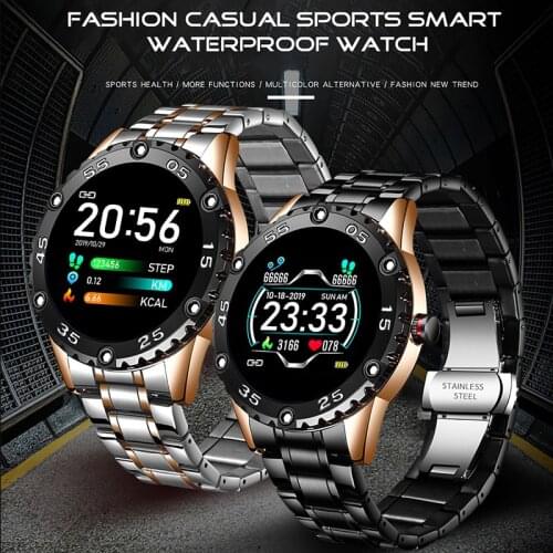 LIGE Men Smart Watch Heart Rate Blood Pressure Monitor Smartwatch Fitness Tracker Sports Waterproof Watches Man for Android iOS