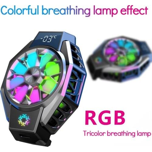 Brand New X9 Mobile Phone Game Cooler System Type-C Input Cooling Fan Gamepad Holder Stand Radiator Ice Sealed Mobile Phone