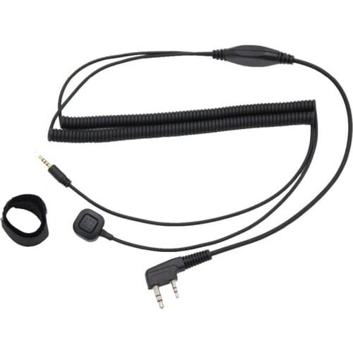 V3 V6 V8 V1098a V5s Bluetooth Helmet Headset Special Connecting Cable for Kenwood Baofeng UV-5R UV-82 GT-3 Two Way Radio