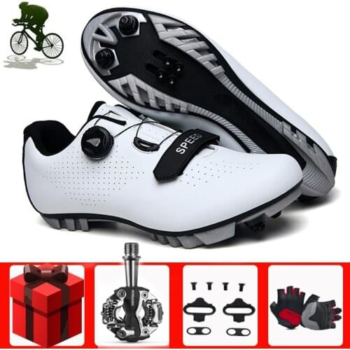 Self-locking Cycling Shoes Sapatilha Ciclismo Mtb Professional Mountain Bike Racing Ultralight Breathable Sports Bicycle