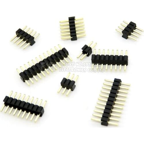1.27mm 1.27 Pin Header Single Row Male Breakaway PCB Board Connector Pinheader 1*2/4/5/6/8/10/12/15-40p 50p For Arduino