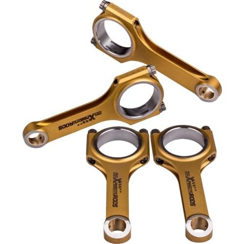 143mm Titanizing Connecting Rods For Opel Calibra for Vauxhall Astra Zafira 2.0 C20xe C20LET Z20LET Conrod ARP 2000 Bolts 800+HP