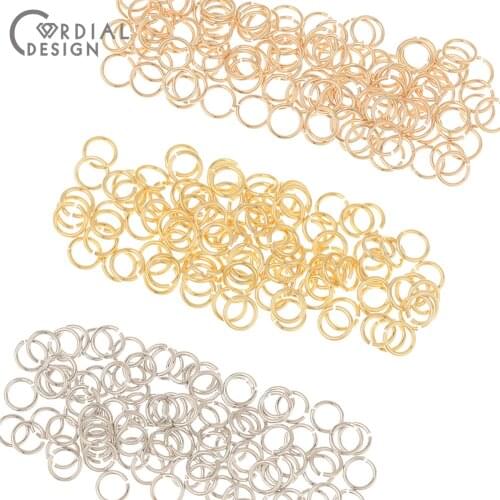200Pcs/Lot 3 4 5 6 7 8 10MM Jump Rings Split Rings Connectors/DIY/Hand Made/Genuine Gold Plating/Jewelry Findings & Components