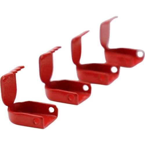 4PCS/Set hot red fire DIY clip alloy Aglet Replacement Shoelaces Zinc Alloy Metal Tips Head For Sneakers Shoes Accessories