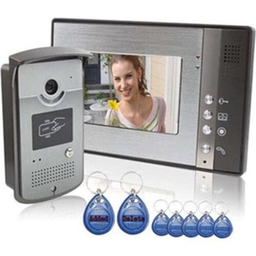 7 Inch Color LCD Hands Free Home Video Door Phone Intercom System