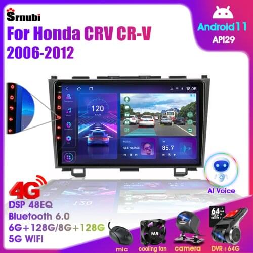 Android10.0 Car Radio For Honda CRV 2006-2012 Audio 4G+64G GPS Navigation 2Din 4G+WiFi Split Screen Multimedia Player Head Unit