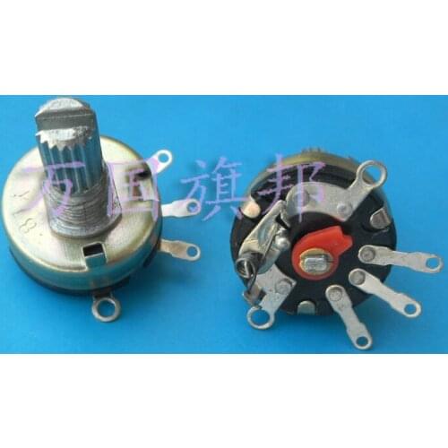 Free Delivery.Adjustable potentiometer RV17 1 B1K, K short handle switch