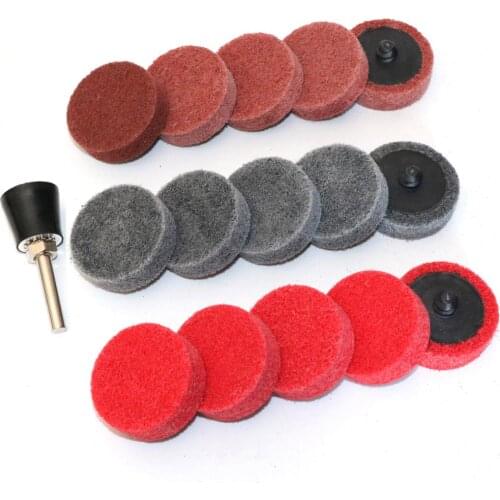 15pcs 1.57 Inch Roloc Quick Change Discs 40mm Surface Conditioning Wheel for Grind Polish Burr Finish Rust Paint Removal