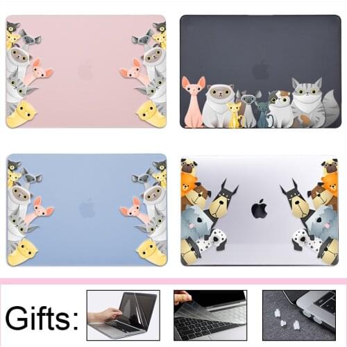 Sanmubaba Cartoon Laptop Case For Macbook Air Pro 12 13 15 16 Touch ID 2020 Cover For Mac book Air 13 A2337 A2338 A1932 A1706
