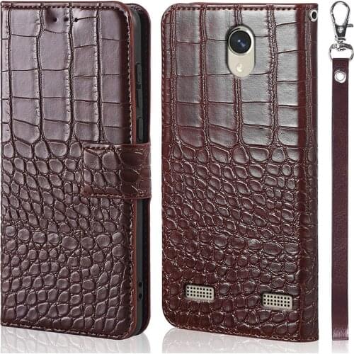 DOREXLON crocodile Leather Case on for ZTE Blade A520 Case Flip Stand Phone Case for ZTE Blade A520 A 520 BA520 A521 Fundas