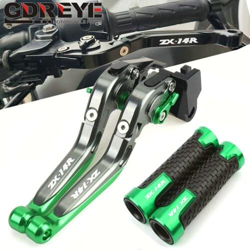 For Kawasaki ZX14R ZX-14R 2006 2007 2008 2009 2010 2011 2012 2013 2014-2016 CNC Motorcycle Brake Clutch Lever Folding Extendable